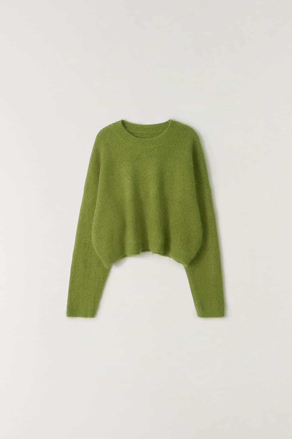 앙고라 크롭 풀오버 LIGHT GREEN