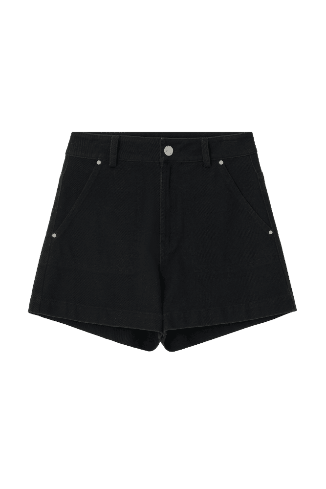 Essential Denim Shorts (Black)