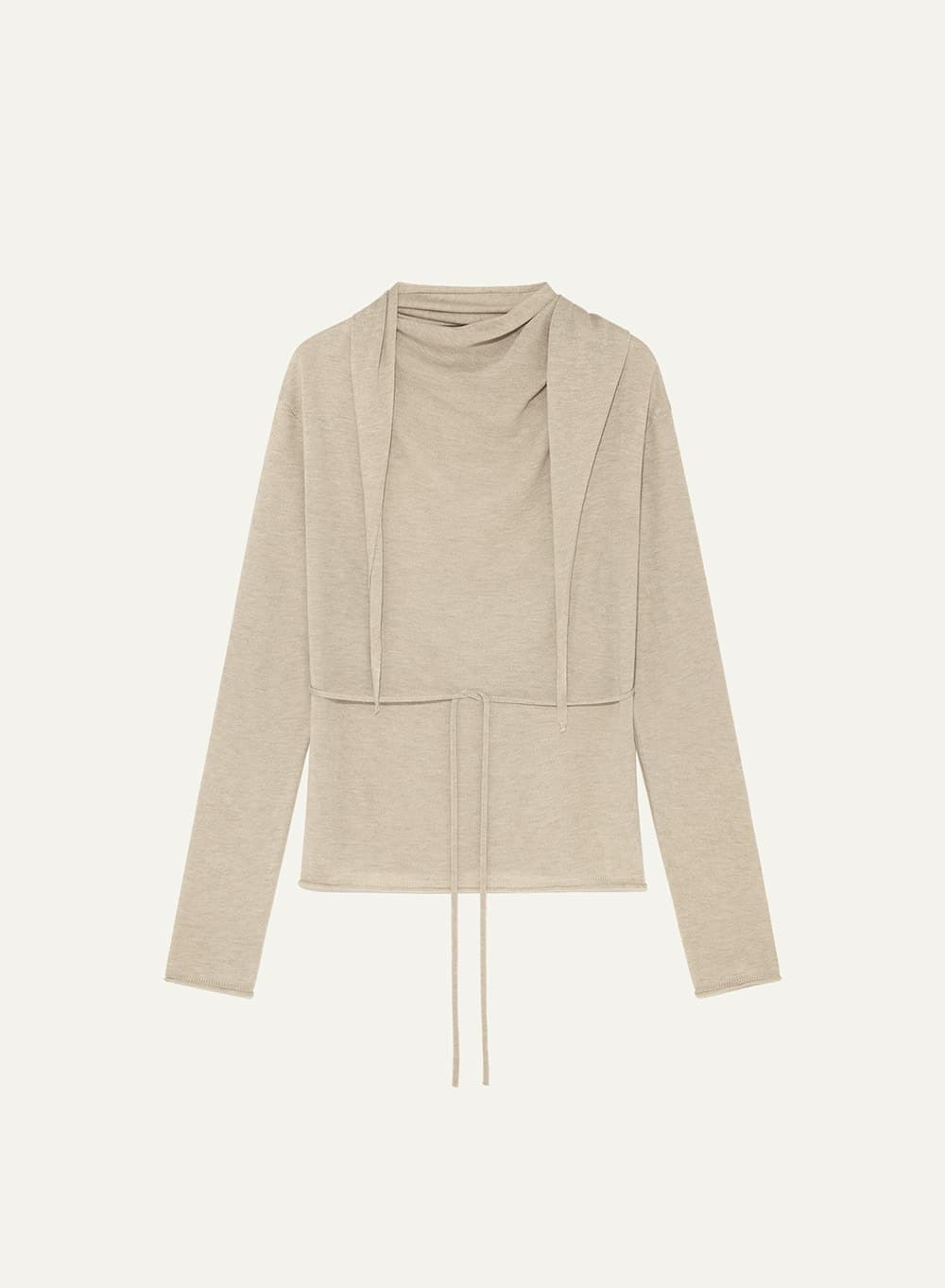 Scarf Pullover Melange Sand