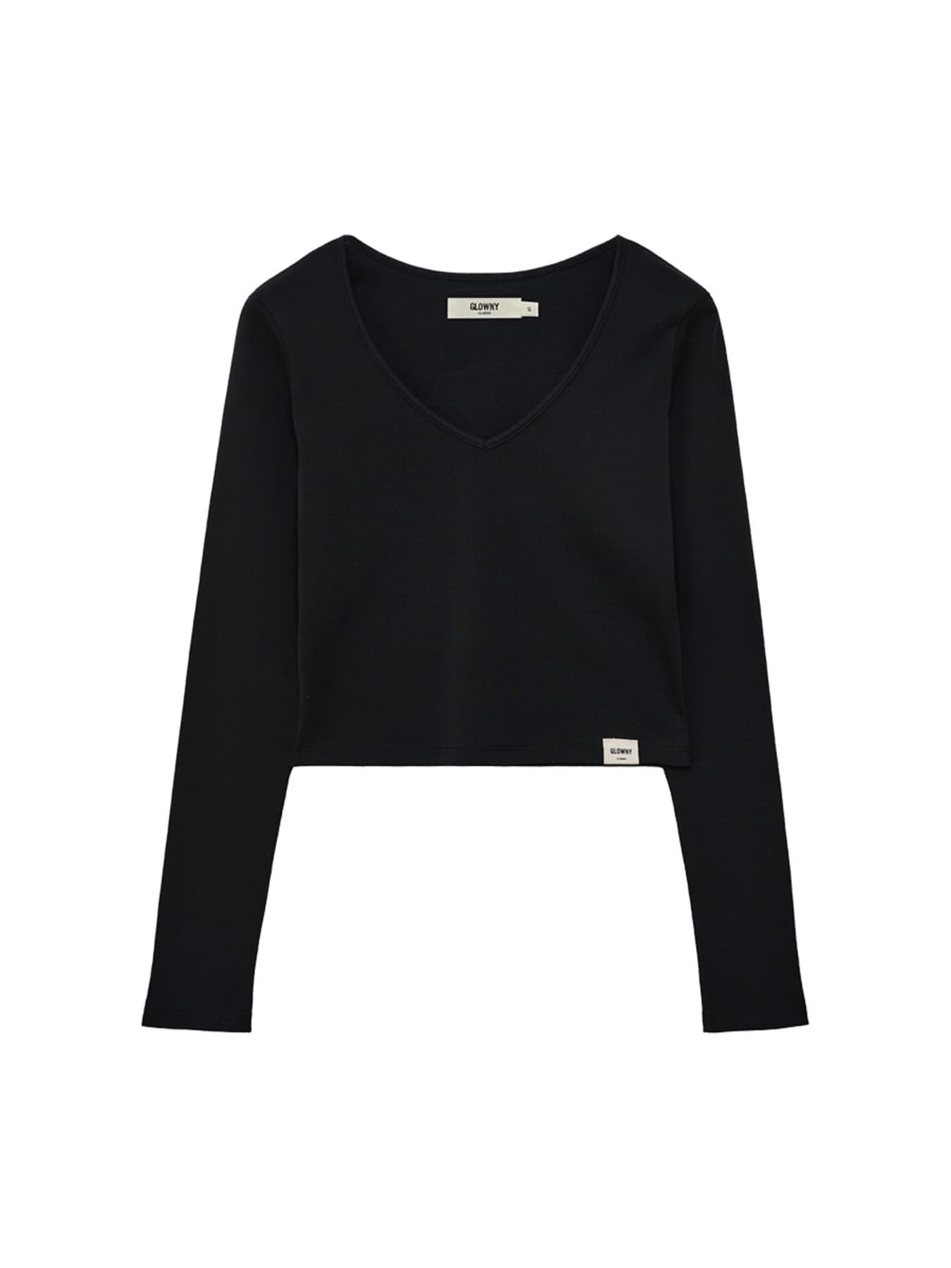 G CLASSIC V-NECK LONG SLEEVE (BLACK)