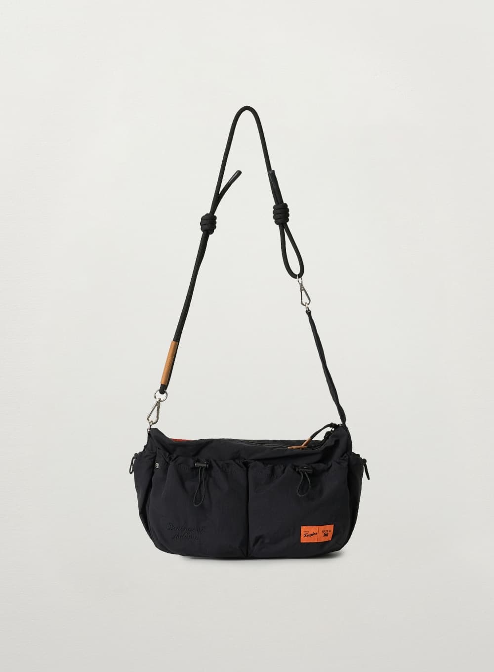 Satur x Hanwha Eagles Rope String Shoulder Bag - Black