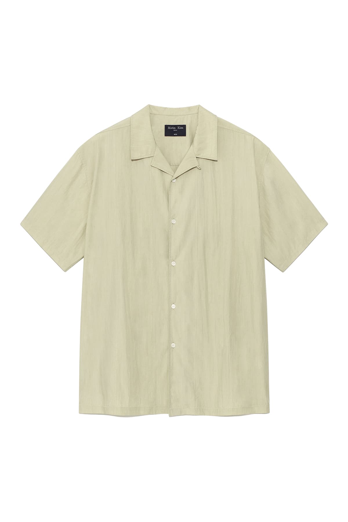 ZIGZAG STITCH POINT SHIRT FOR MEN IN LIGHT GREEN