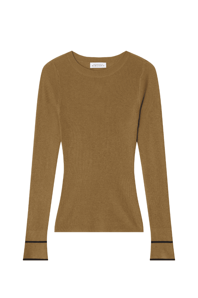 Soft Fit Rib Knit (Camel)