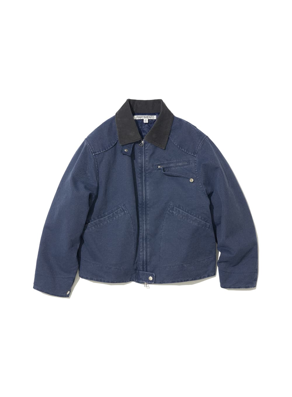 COTTON WASHED WORK JACKET_BLUE