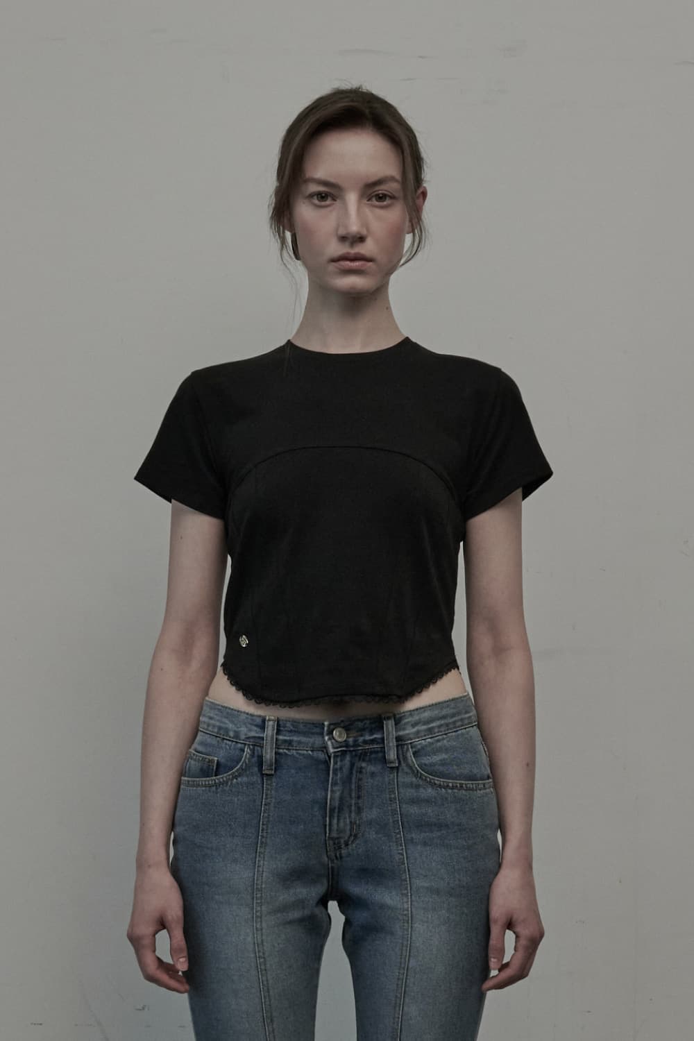 Lakin Laced T-Shirt - Black