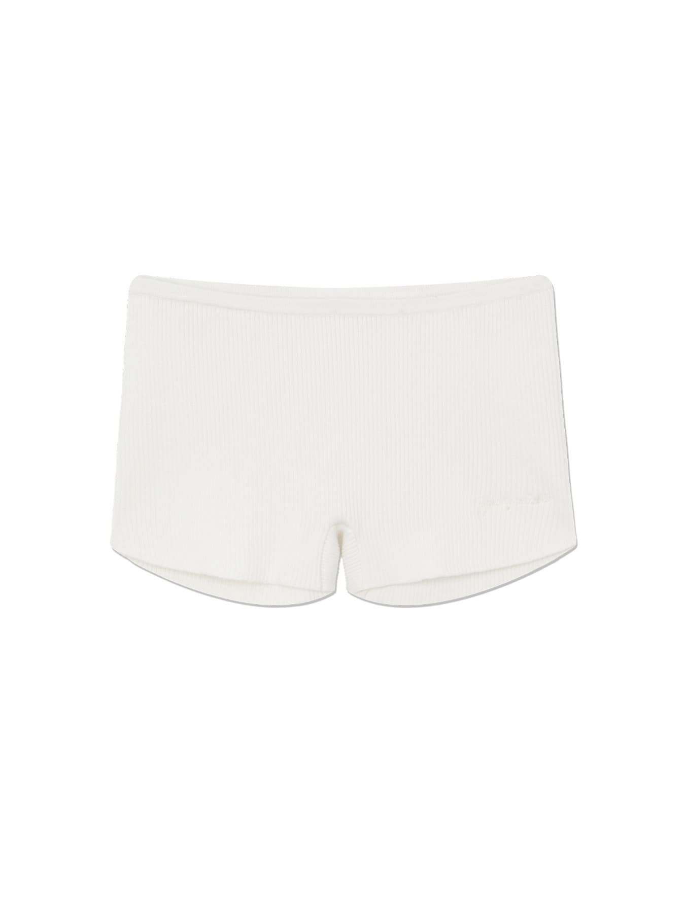 G KNIT REST SHORTS (WHITE)