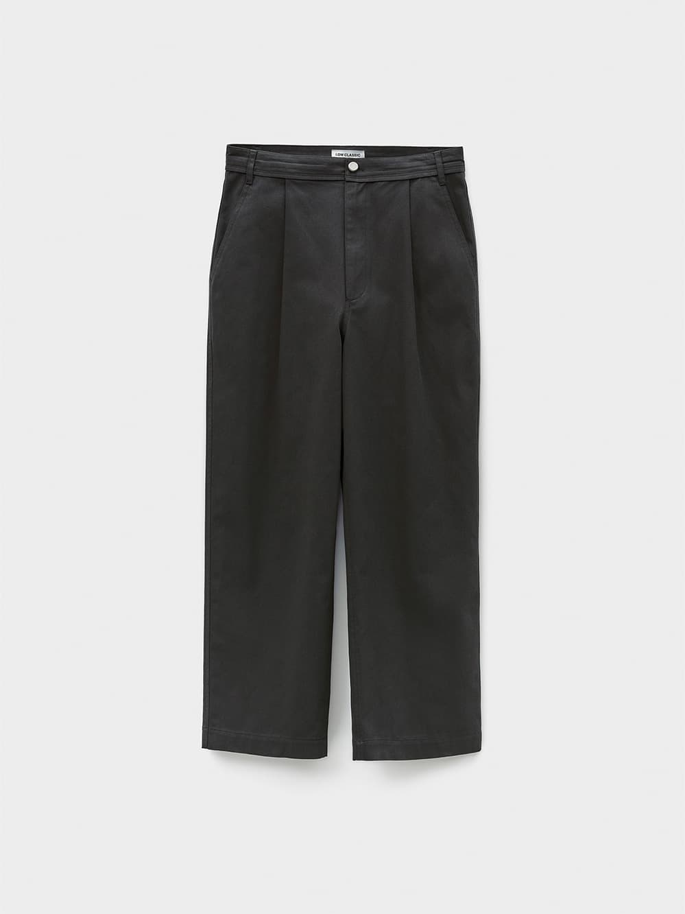 Drawstring Cotton Pants_Charcoal