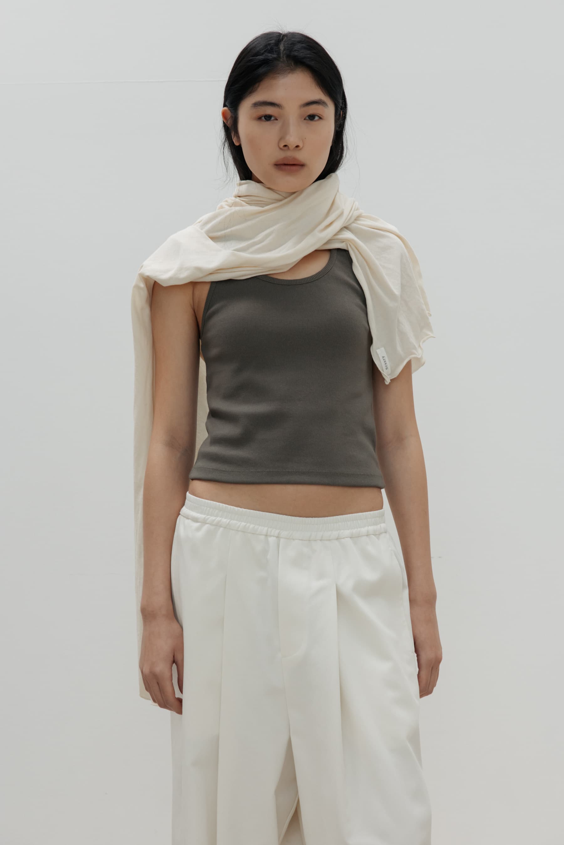 Essential Halter Top (Khaki)
