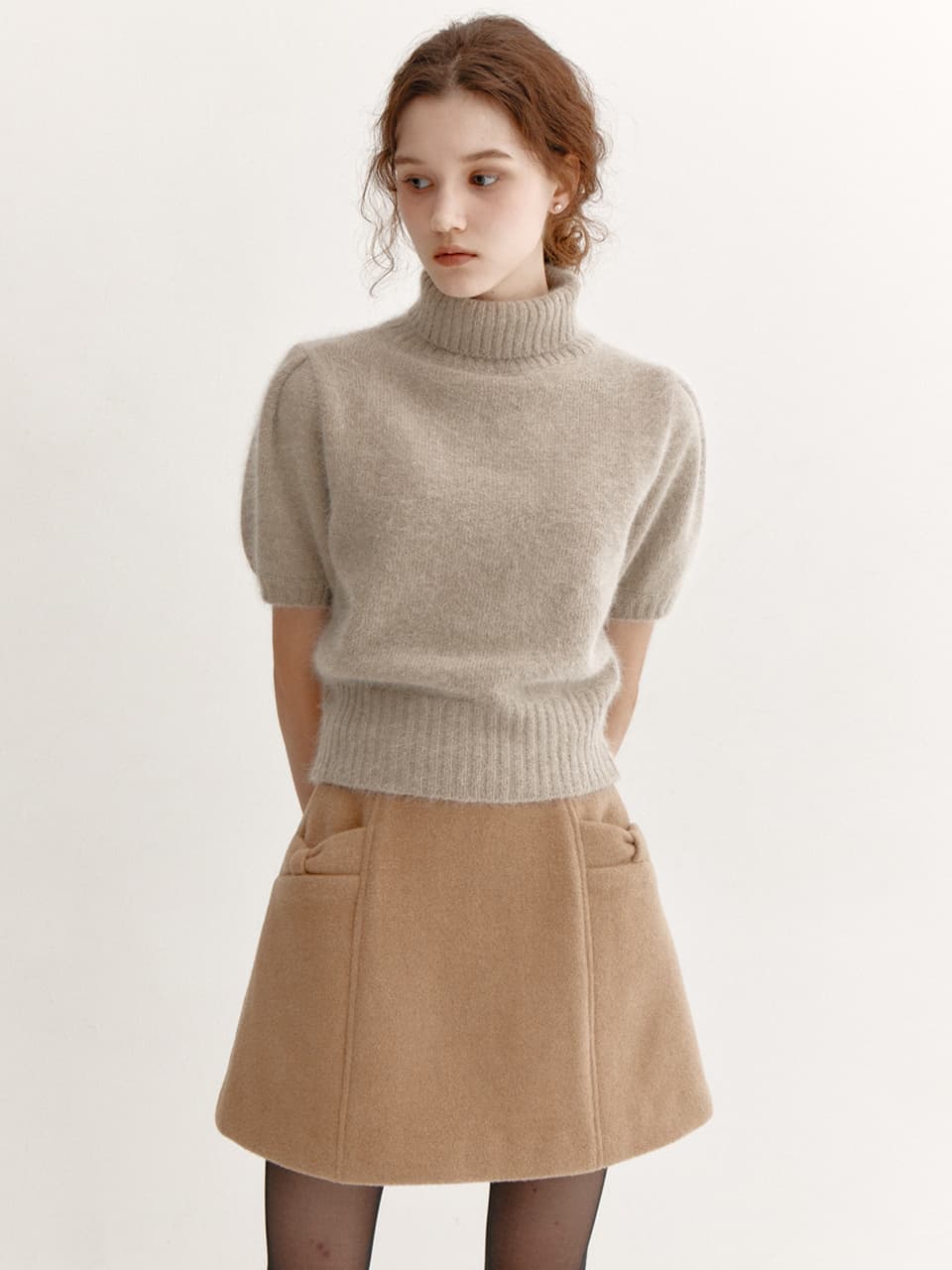 Ribbon Pocket Mini Skirt(3color)