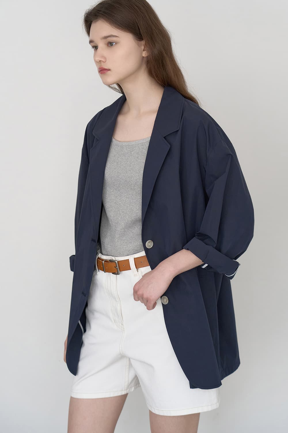 Summer windbreaker jacket Navy [N6PSJK03]