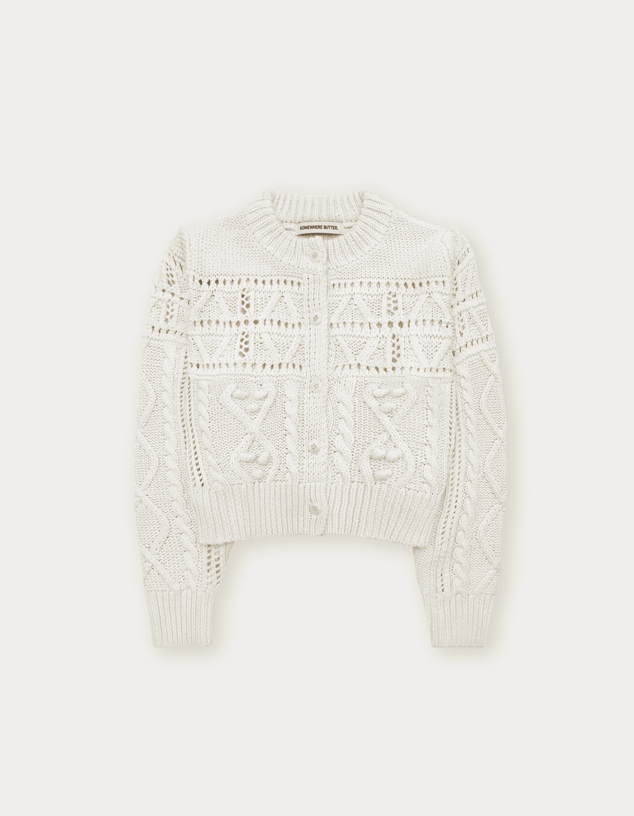 Popo Cotton Cardigan - Ivory