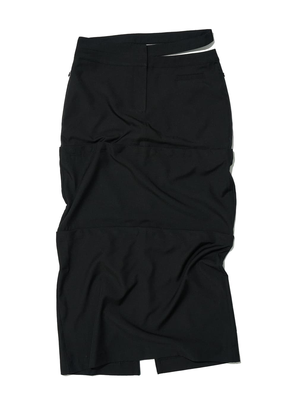 MULTIWAY DOUBLE WAIST TRANSFORN SKIRT_BLACK