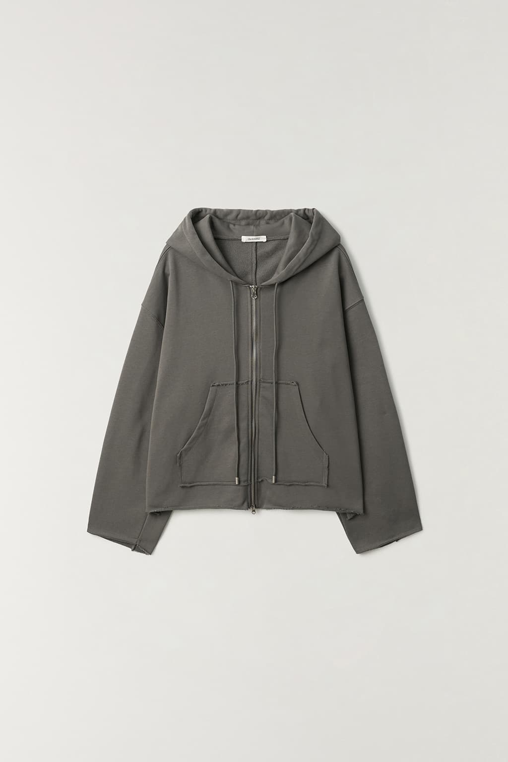 워시드 빈티지 후드 집업 GREY