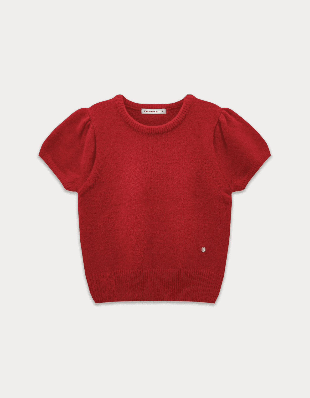 3rd / Emma Half Puff Knit - Red