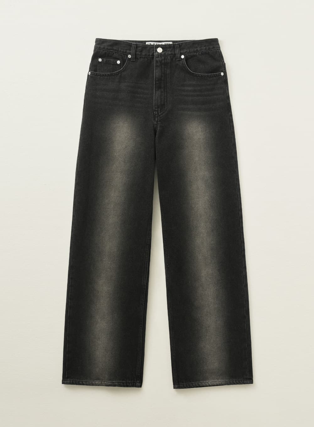 Brooklyn Newtro Wide Washed Denim Pants - Newtro Black