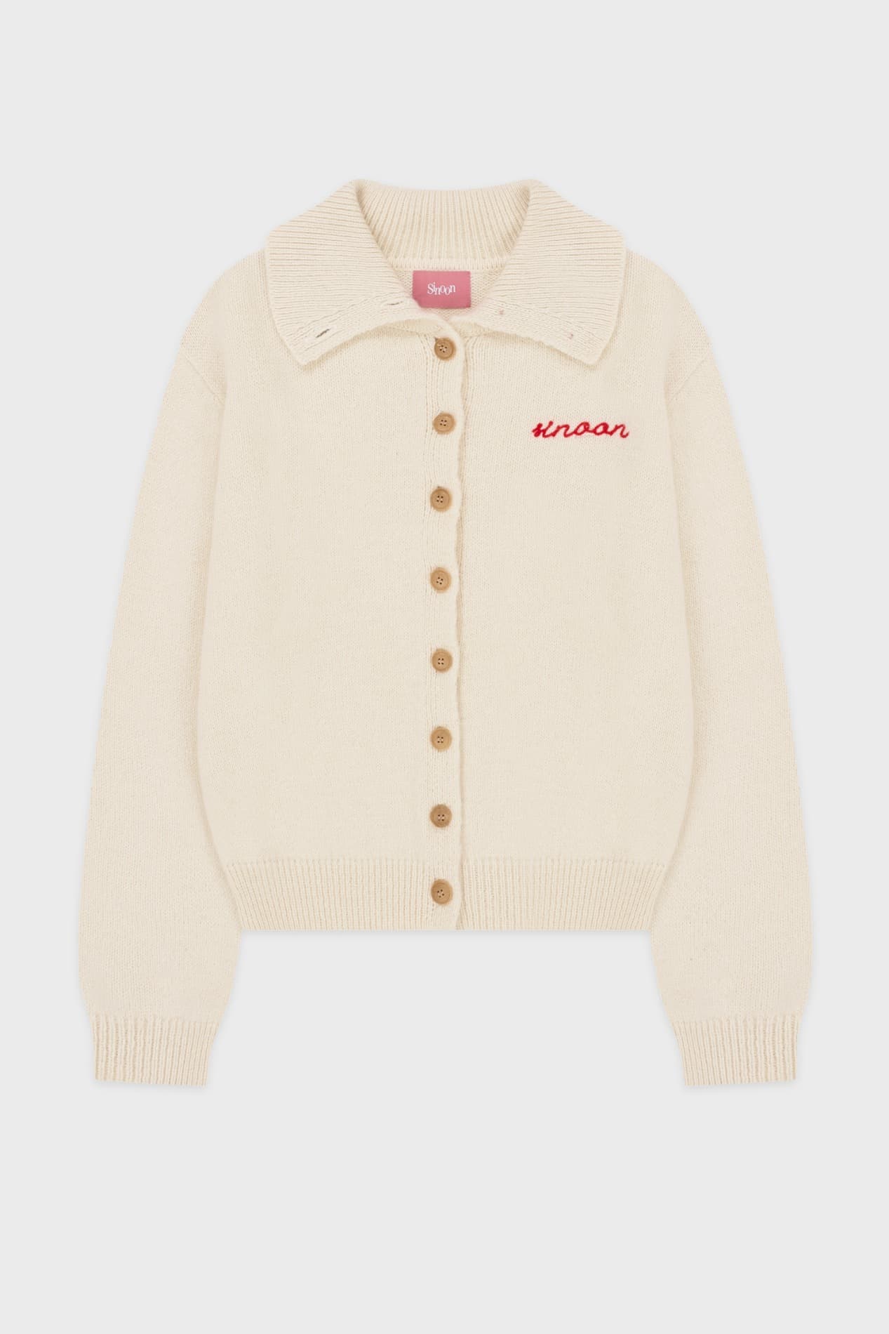 Sinoon Button Knit Cardigan (Cream)