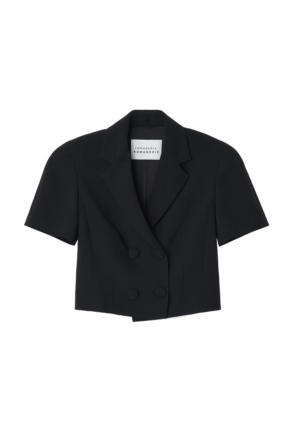 Cropped Blazer Jacket (Black)