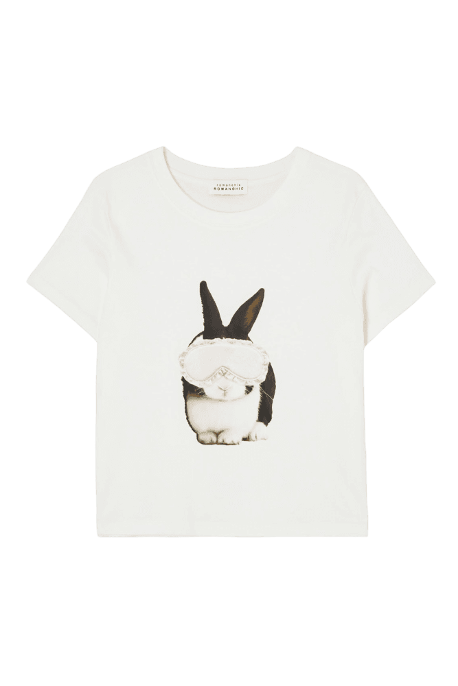 Sleepy Bunny Tee (White)
