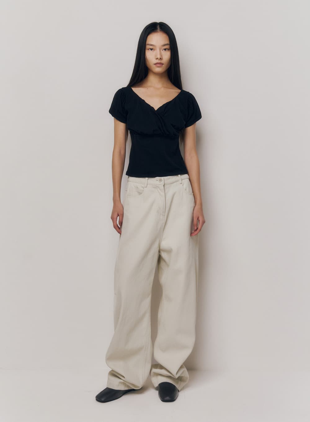 Gaius Cotton Pants Chalk