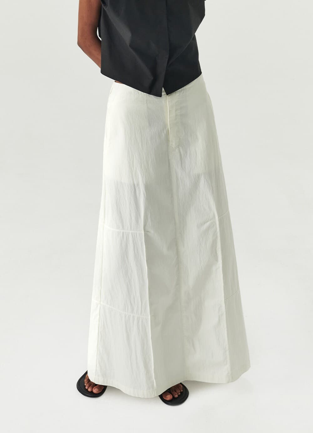 Chino Maxi Skirt - White