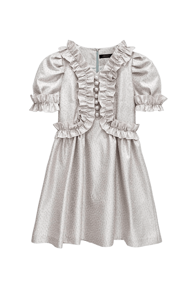 Ruffle Puff dress (Pink)