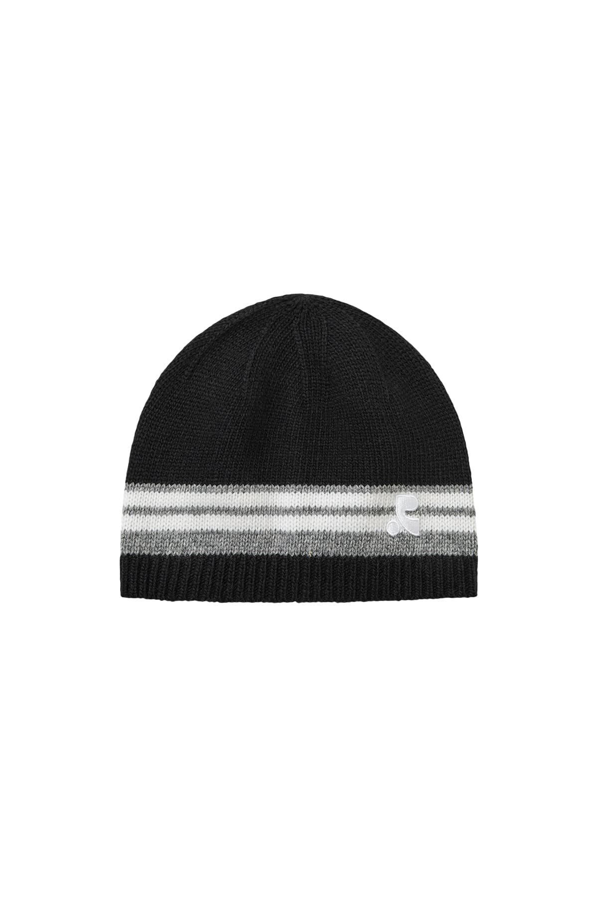 LINE COLORATION BEANIE - BLACK