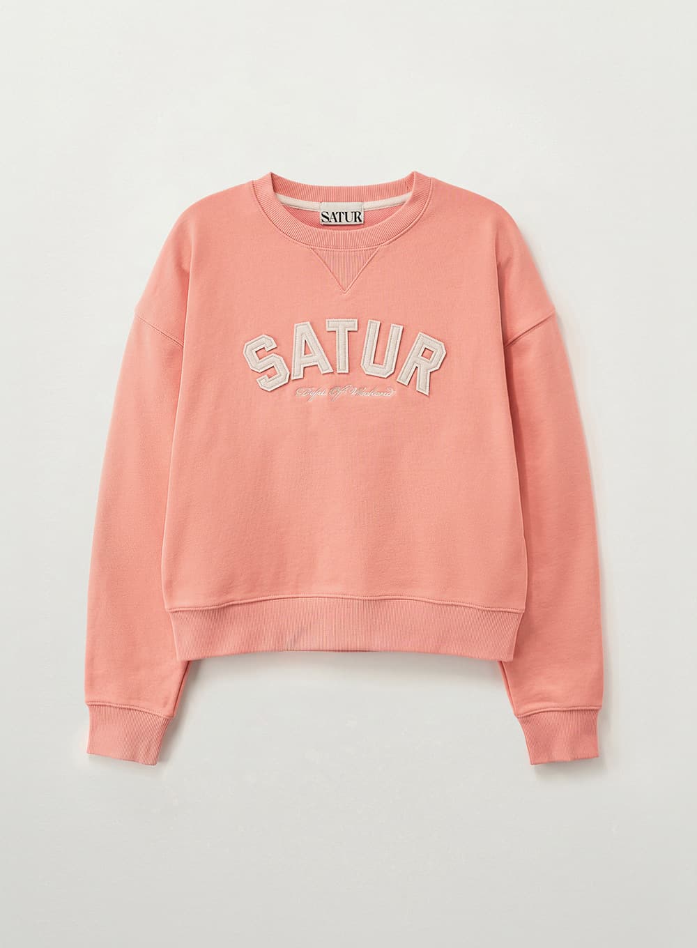 (W) Lugo Basic Crop Sweatshirt - Pink