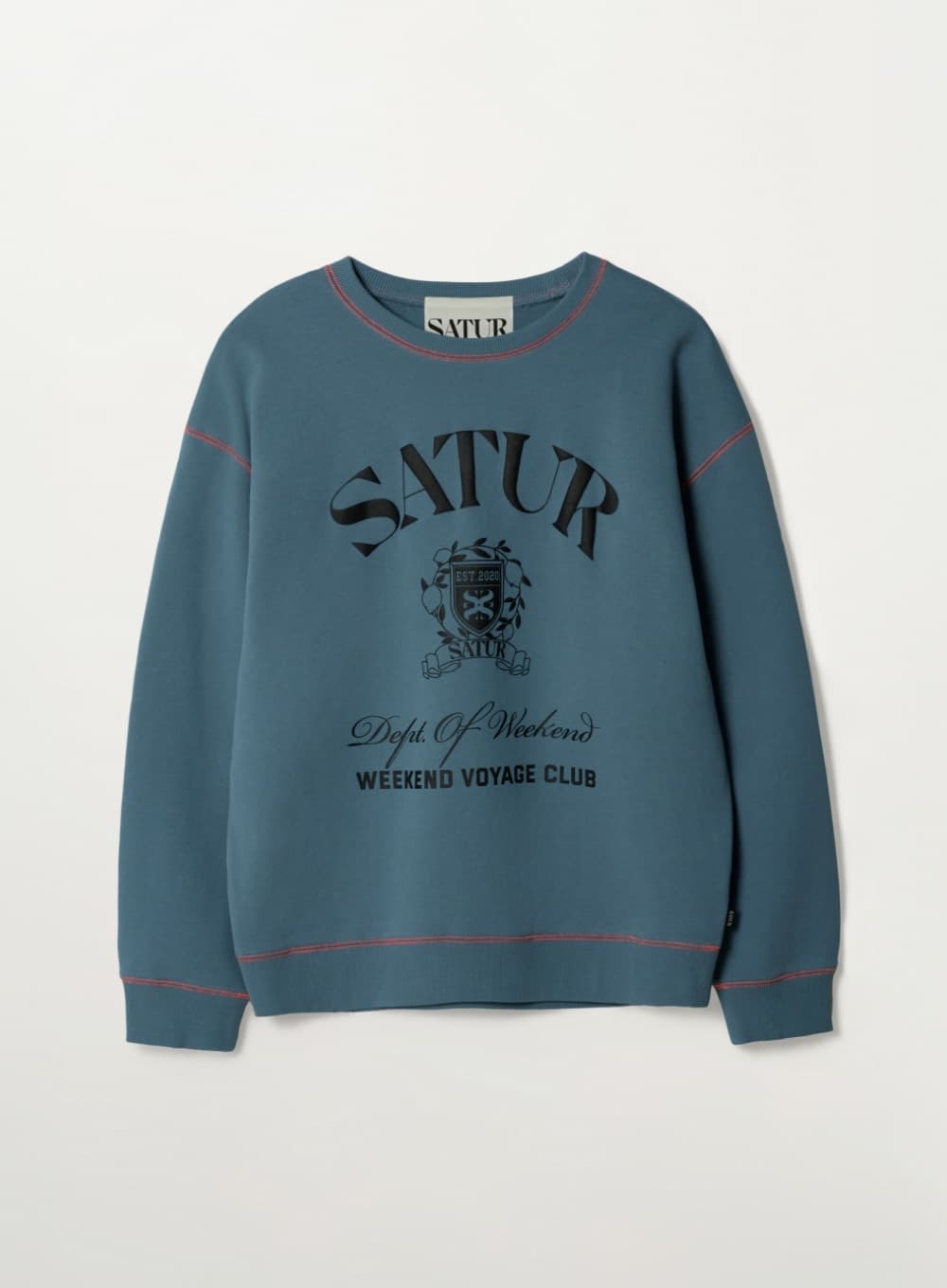 Crest Logo Graphic Sweatshirt - Fog Blue