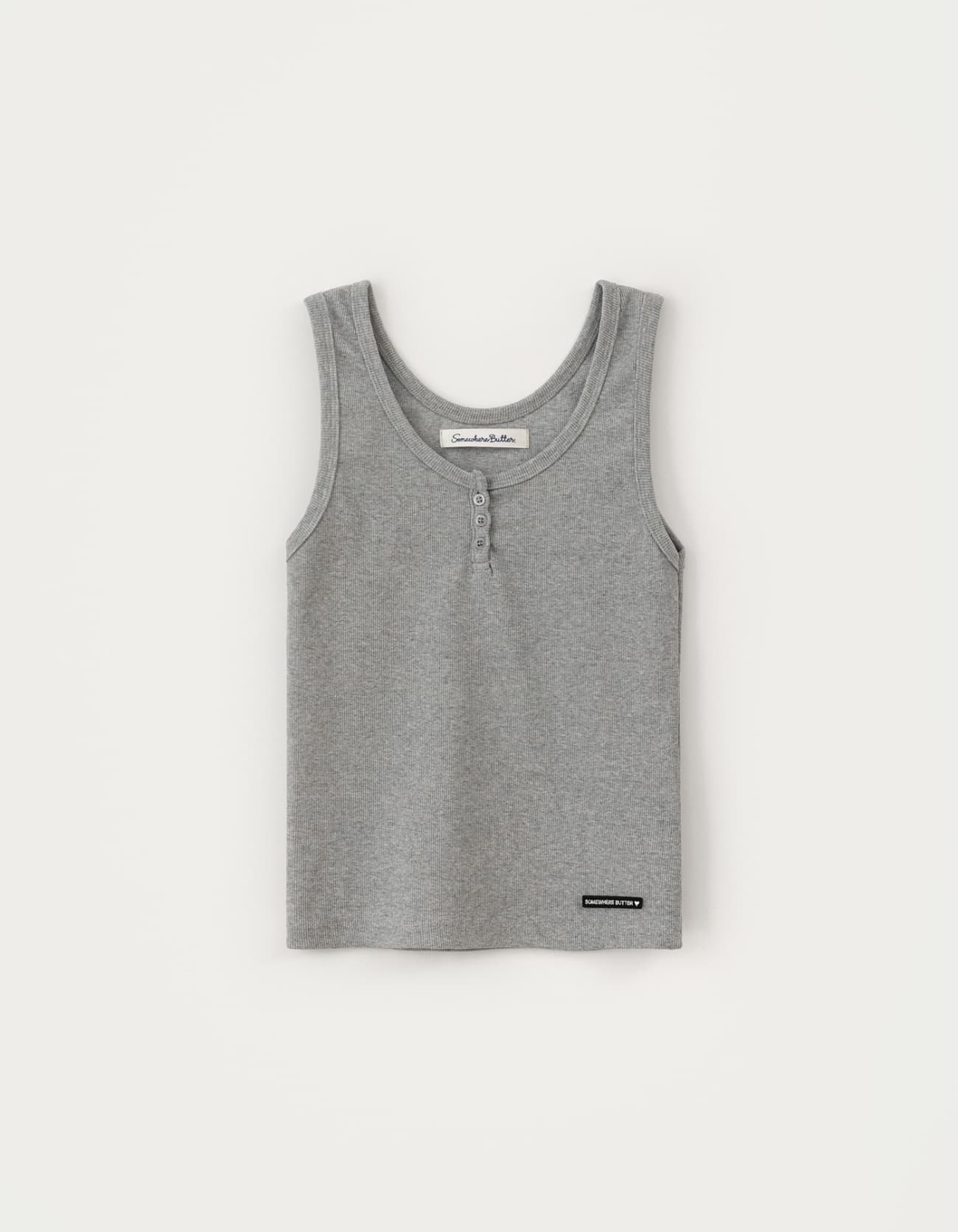 Wappen Button Sleeveless - Grey