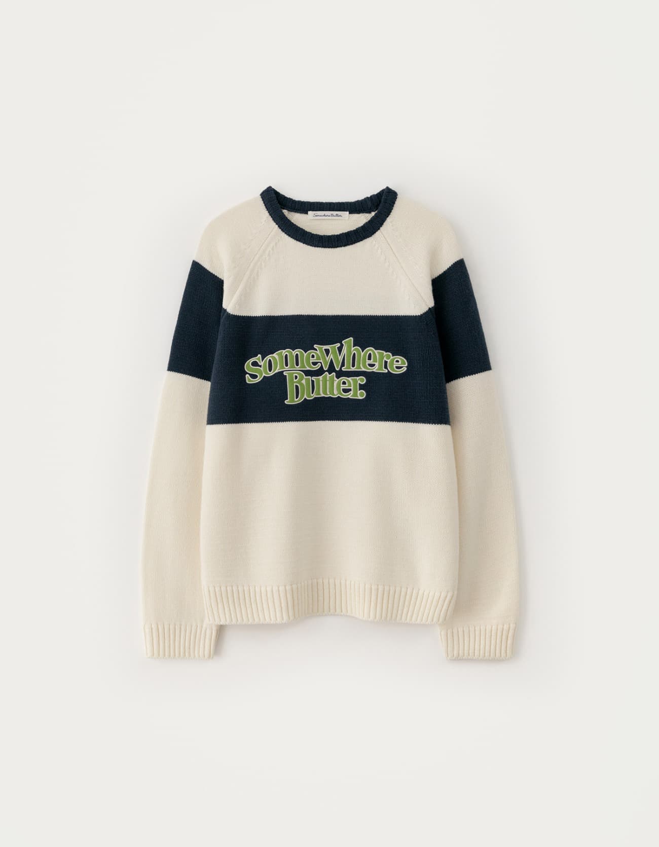 Casual Wave Logo Knit - Ivory