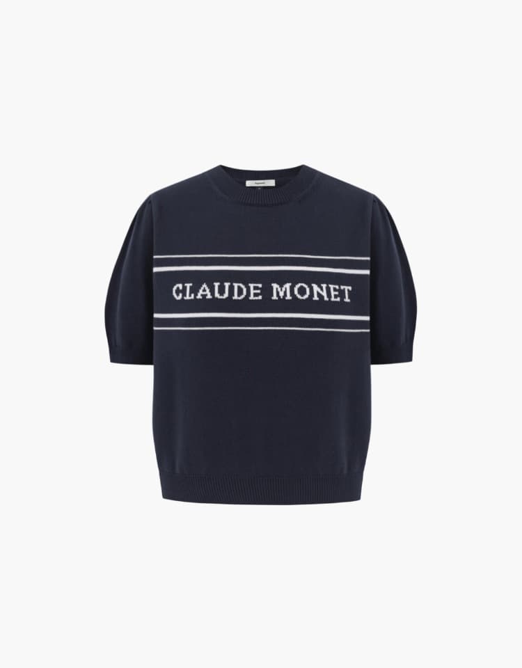 monet jacquard knit - navy