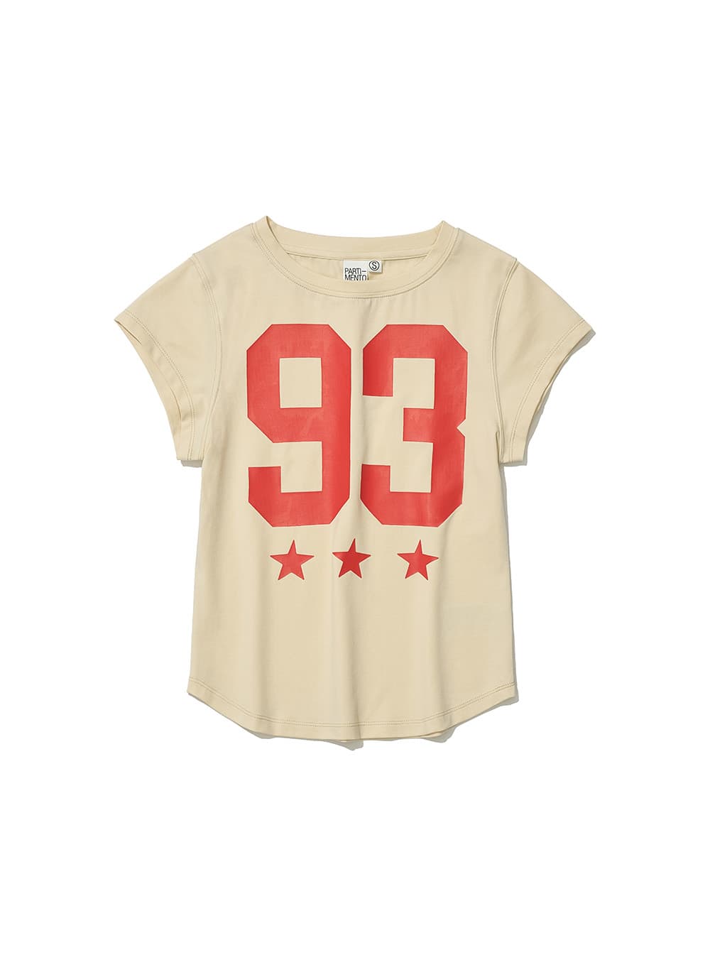 93 CIAO PRINTED SHORT SLEEVE TEE_CREAM