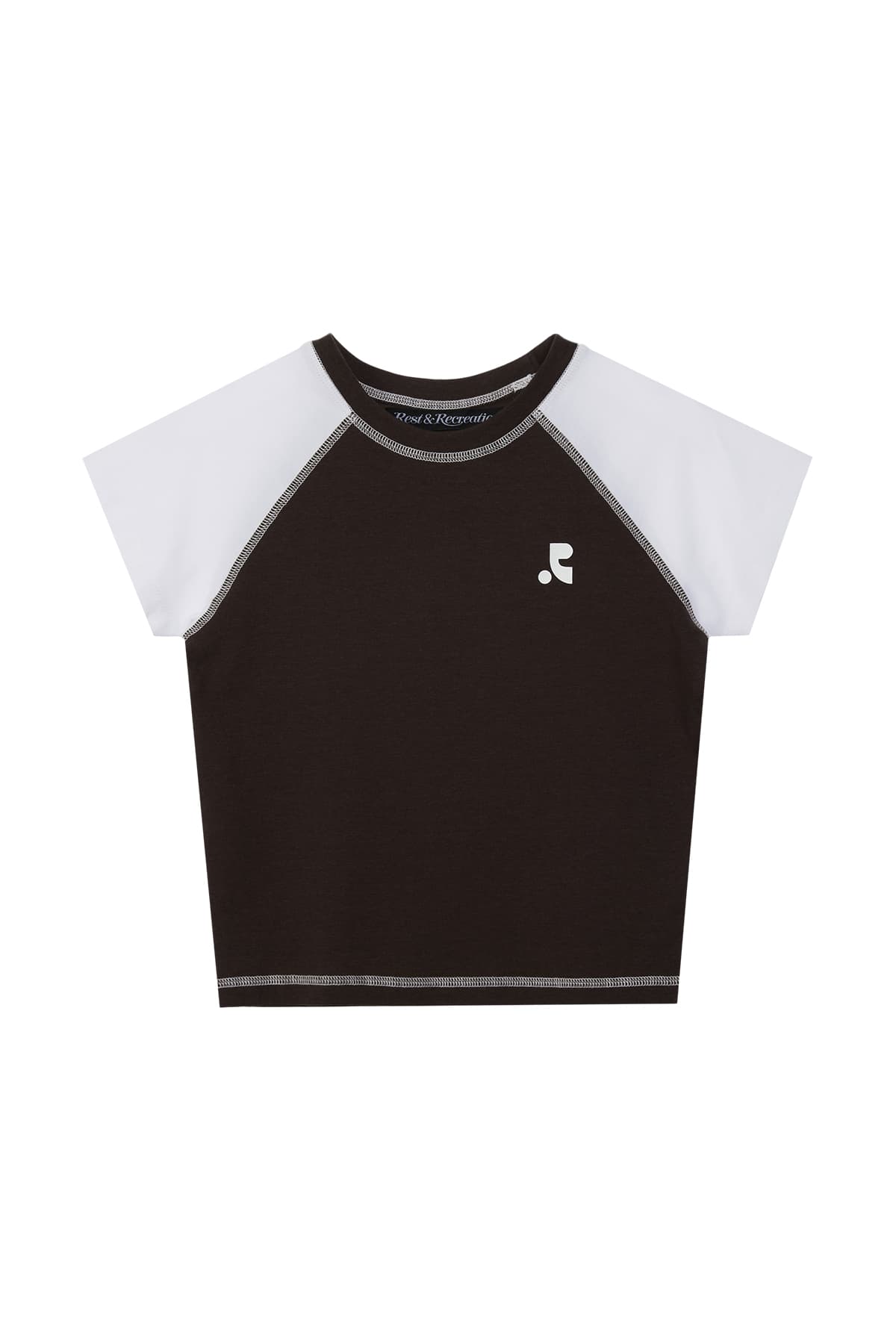 RAGLAN CROP TOP - BROWN