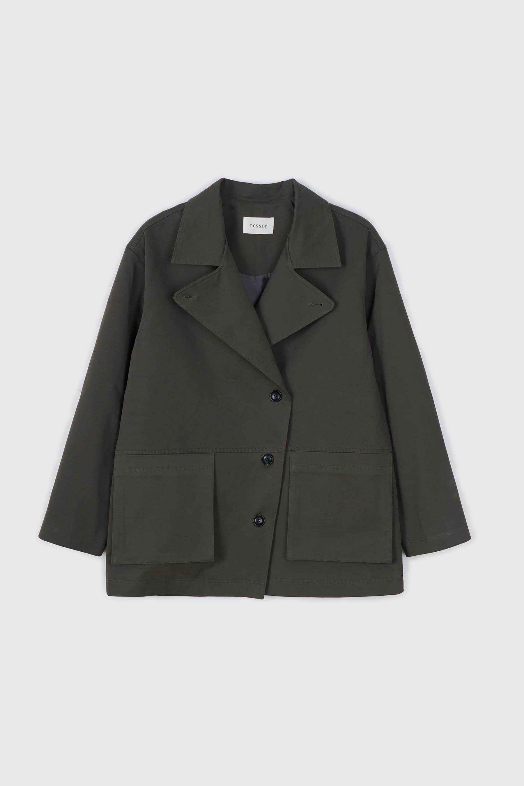 Pocket Chino Field Jacket (Charcoal)