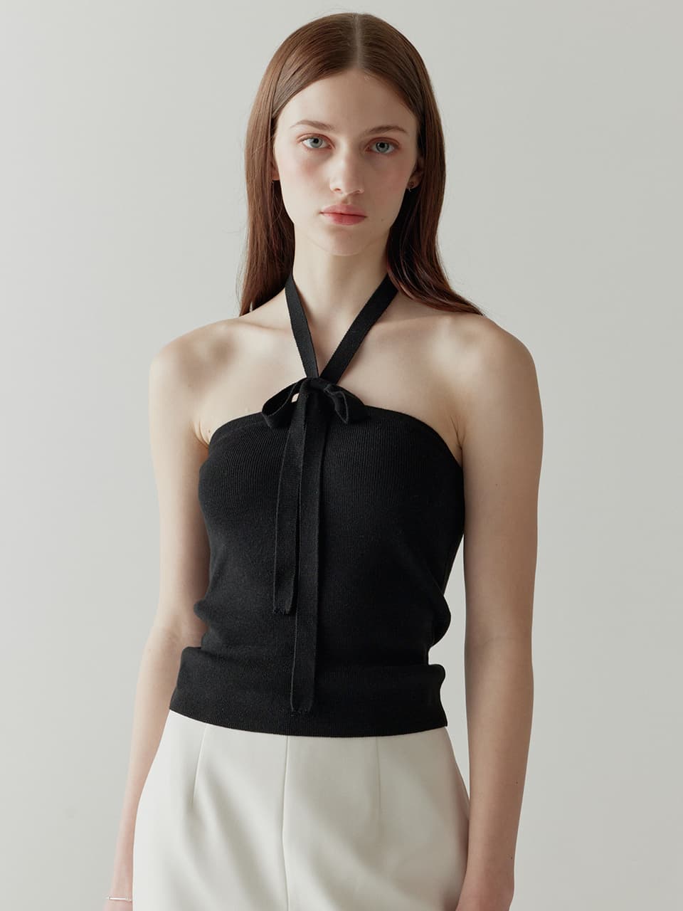 Ribbon Halter Neck Top