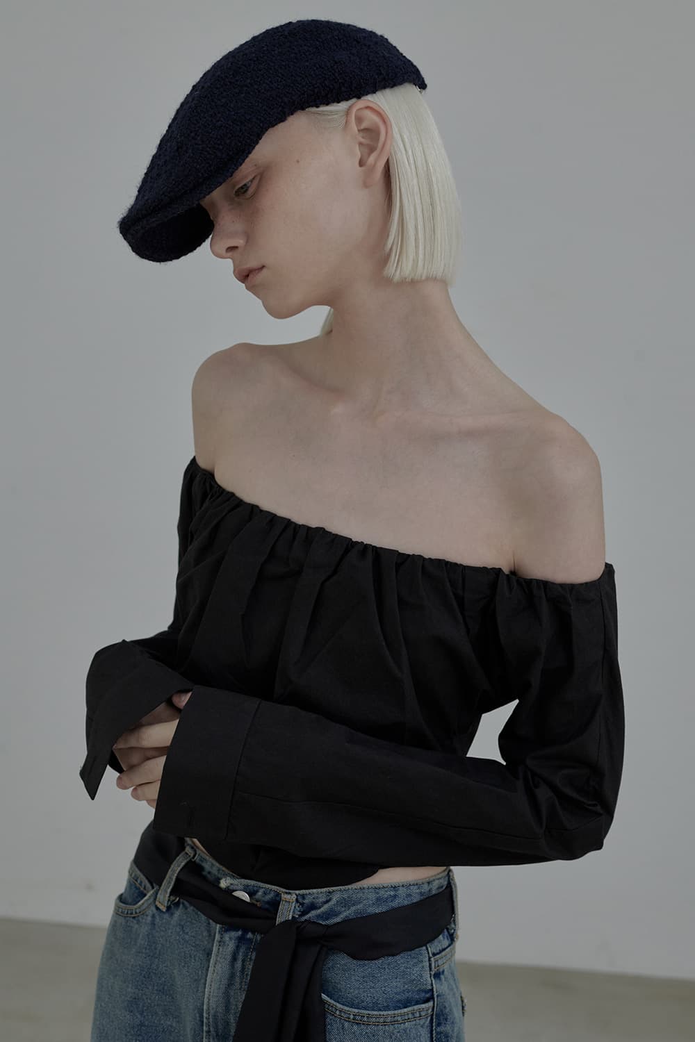 Off Shoulder Blouse - Black
