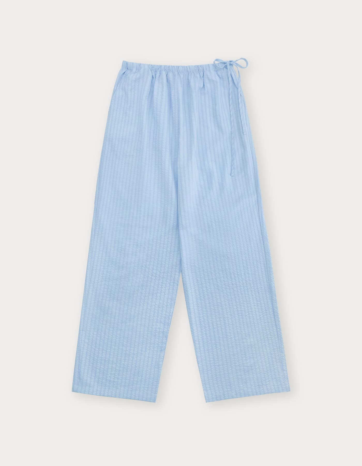 Ribbon Stripe Pants - Light Blue