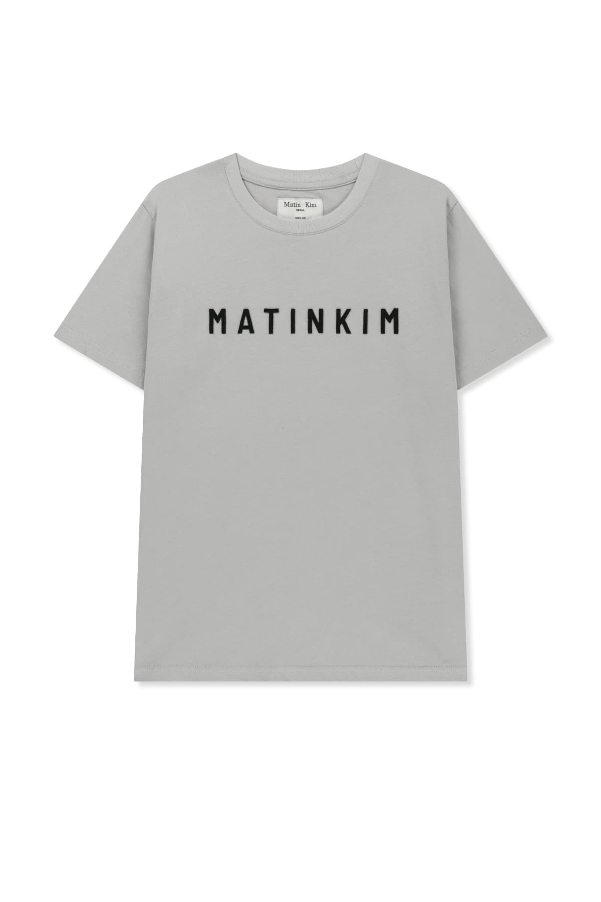 APPLIQUE FELT LOGO TOP IN GREY