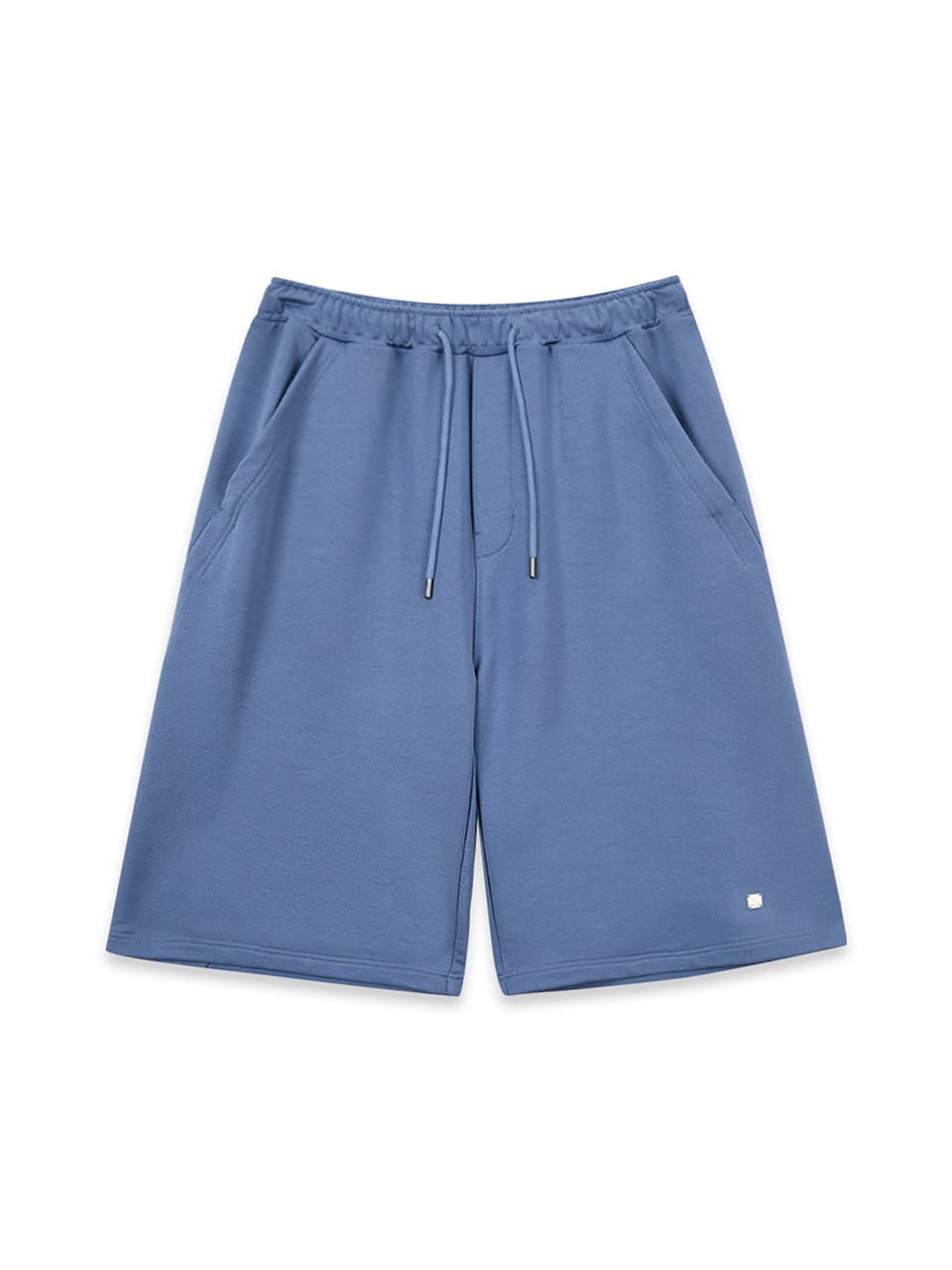 BACK POCKET GLITTER BERMUDA SWEATPANTS FOR MEN IN BLUE