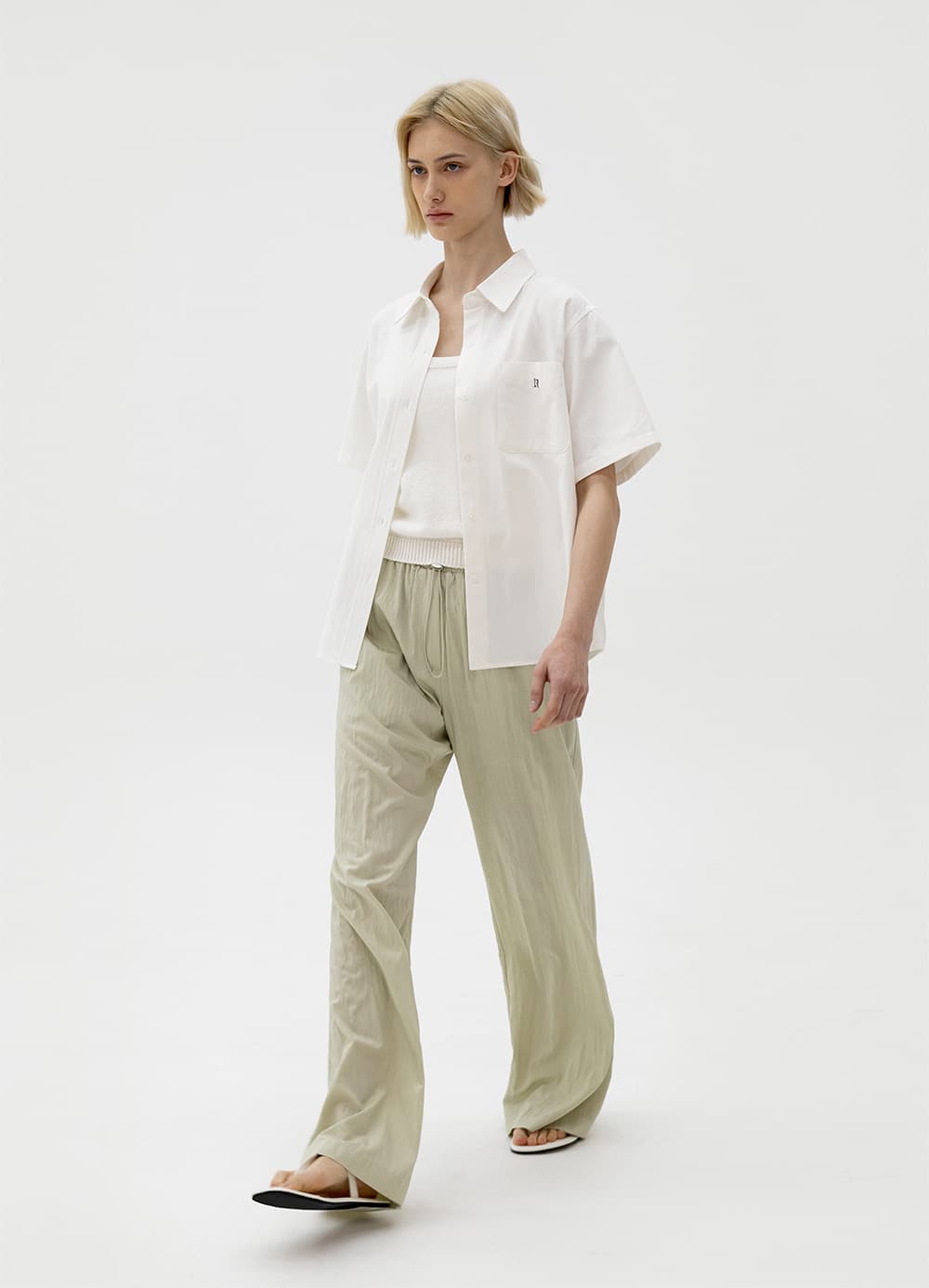 Drawstring Lounge Pants - Mint