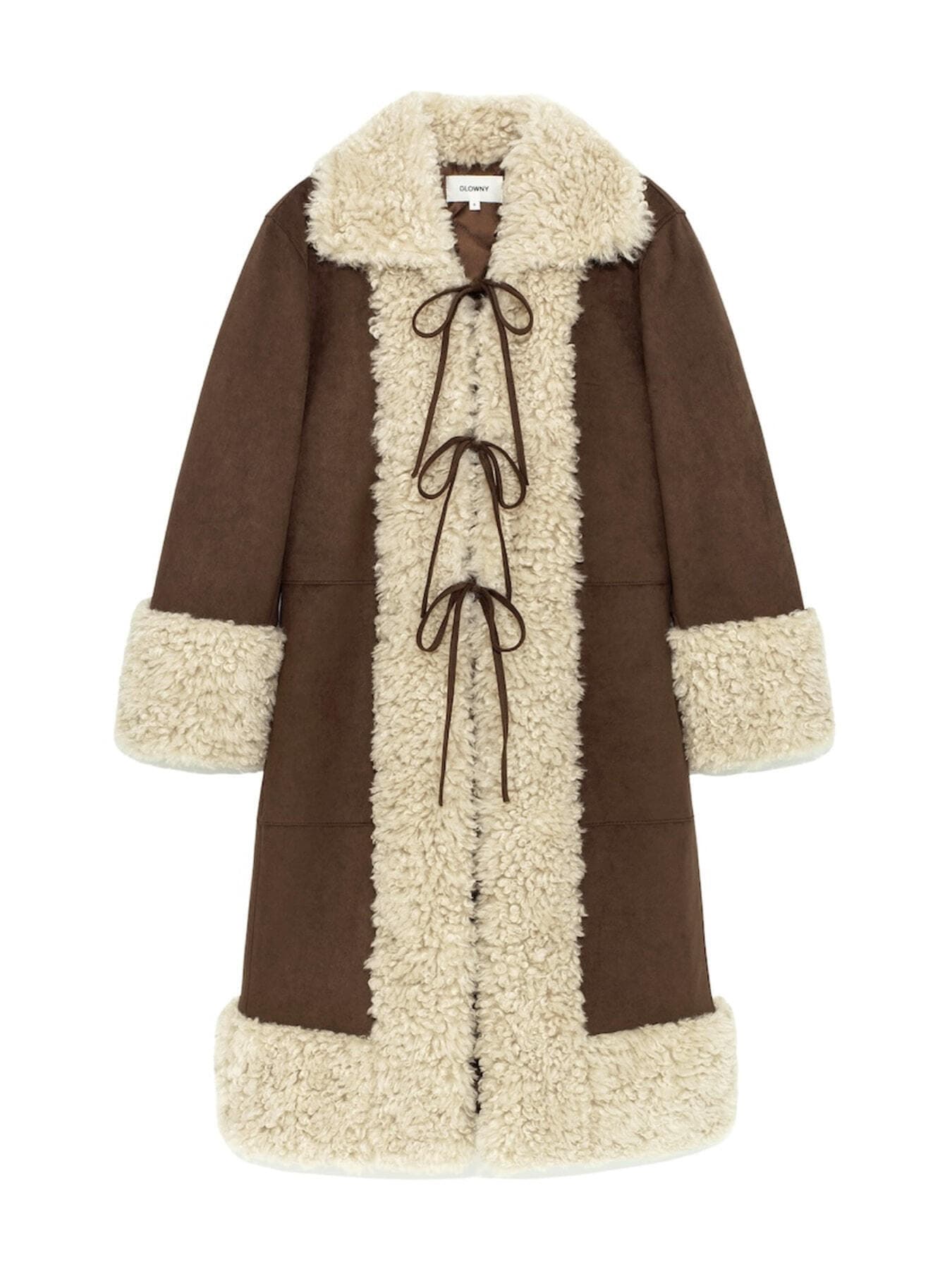 OLSEN FUR COAT (BROWN)