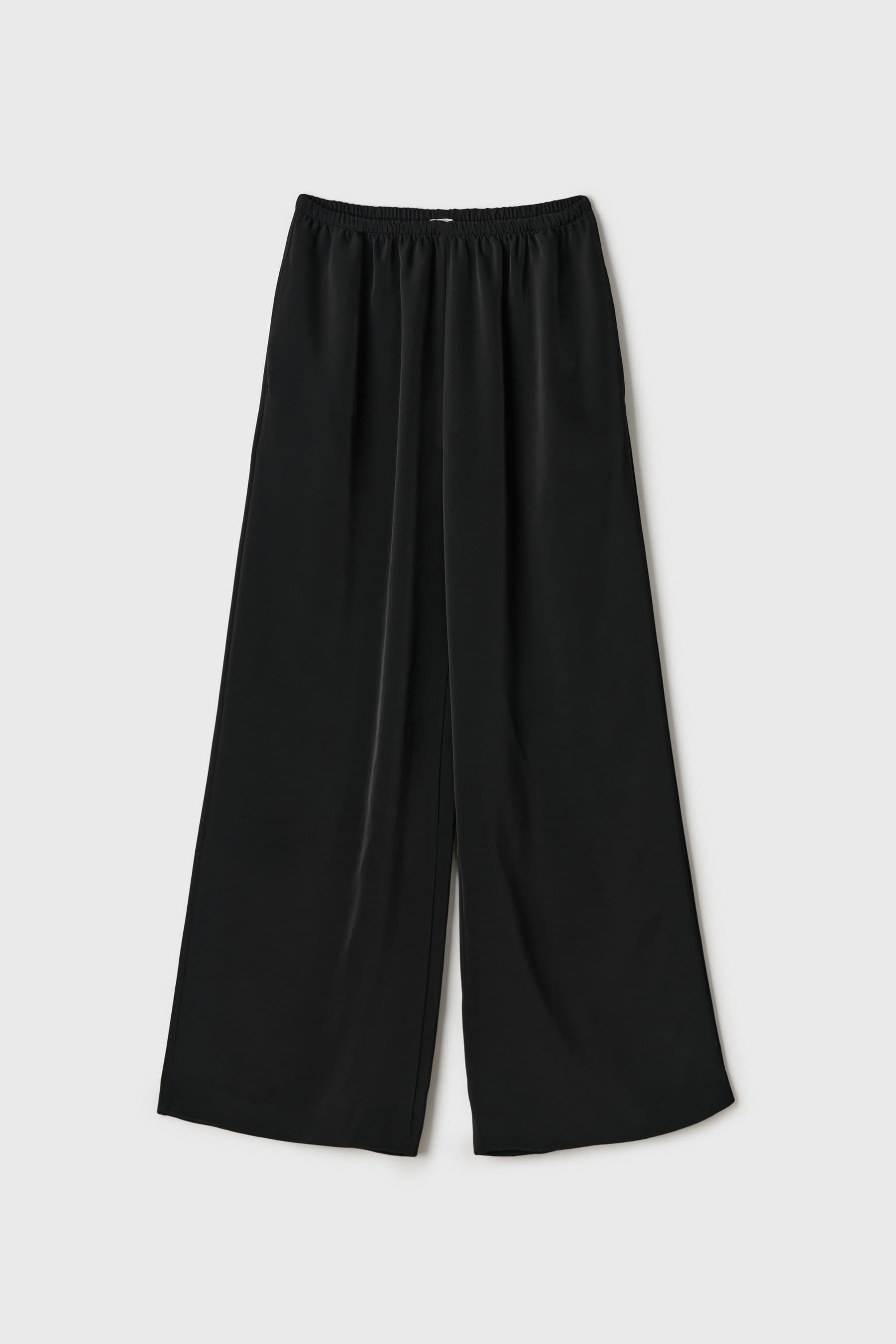 Satin Banding Pants (Black)