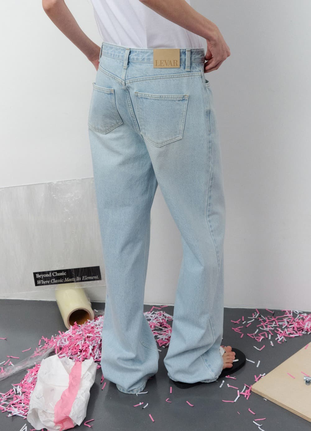 Relaxed Fit Denim - Ice Blue