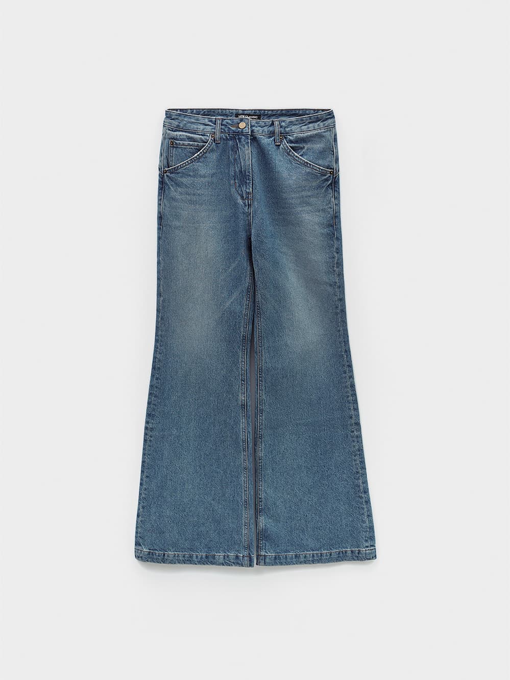 Cinch Back Bootcut Denim_Blue