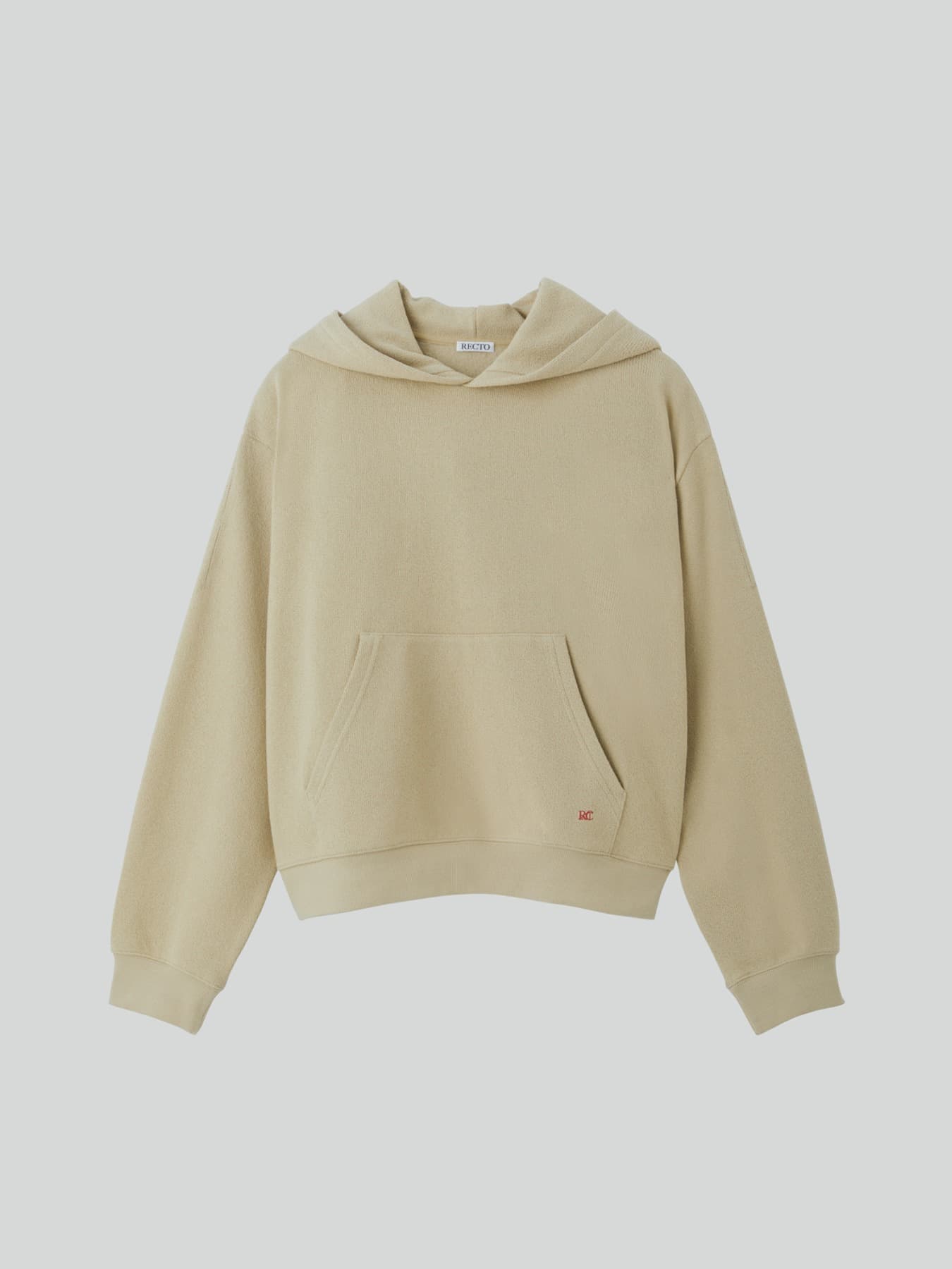 RC LOGO HOODIE SWEATSHIRT (BEIGE)