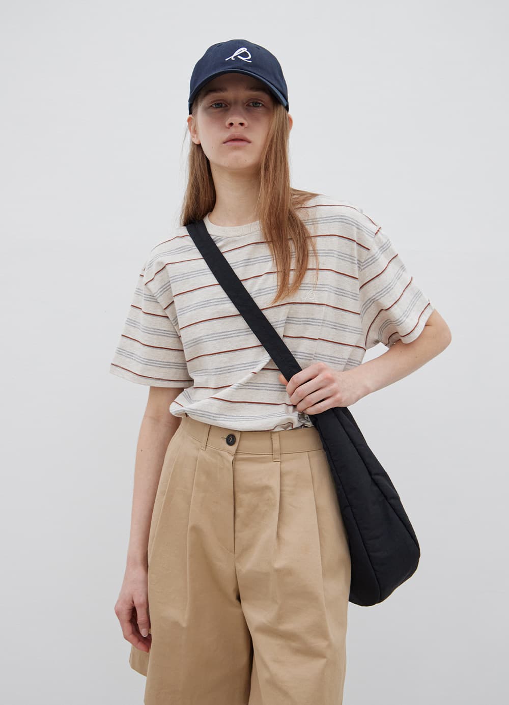 Bliss Stripe Cotton T-Shirt - Multi Brown
