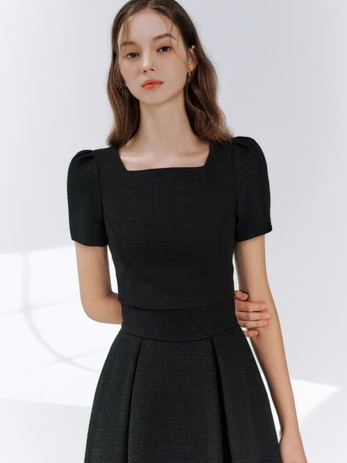 Rei tweed blouse (2colors)