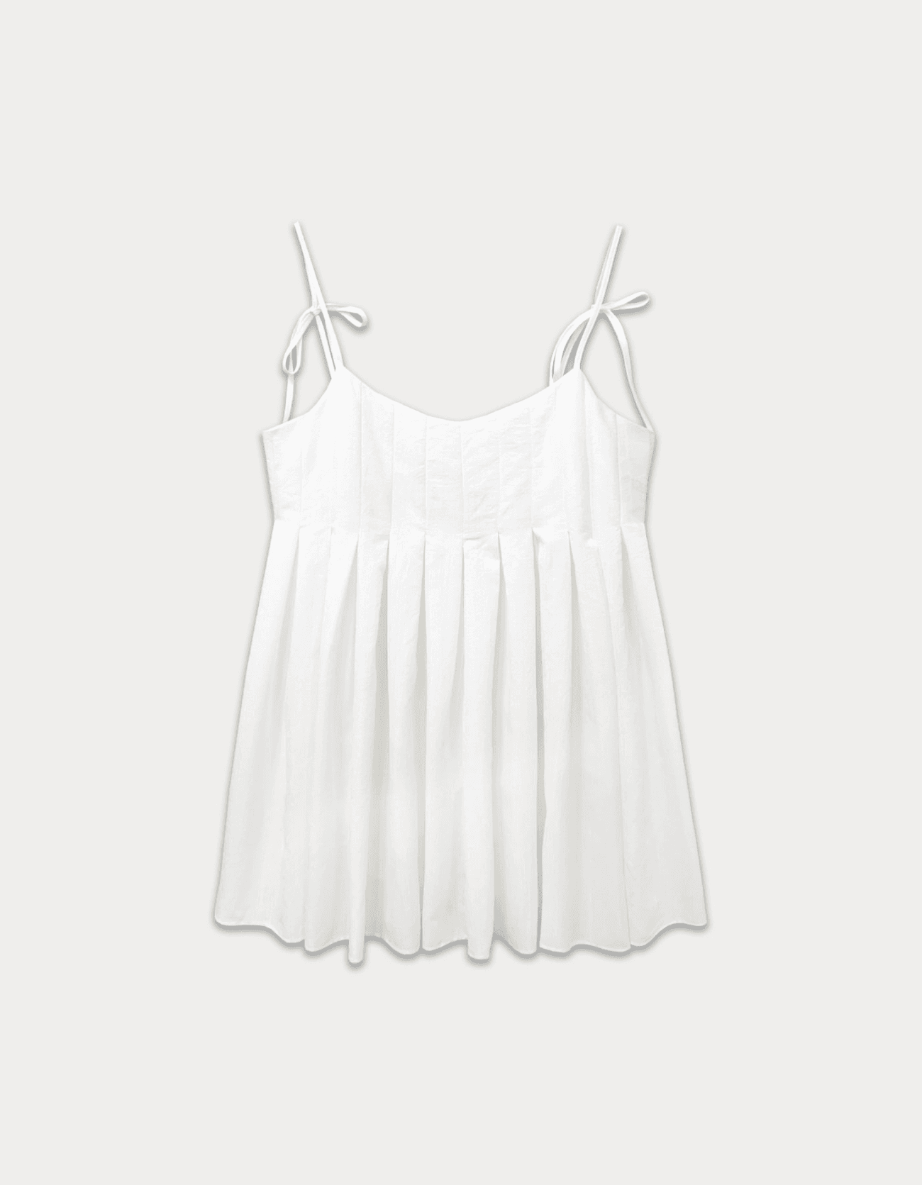 2nd / Pleats sleeveless blouse - ivory