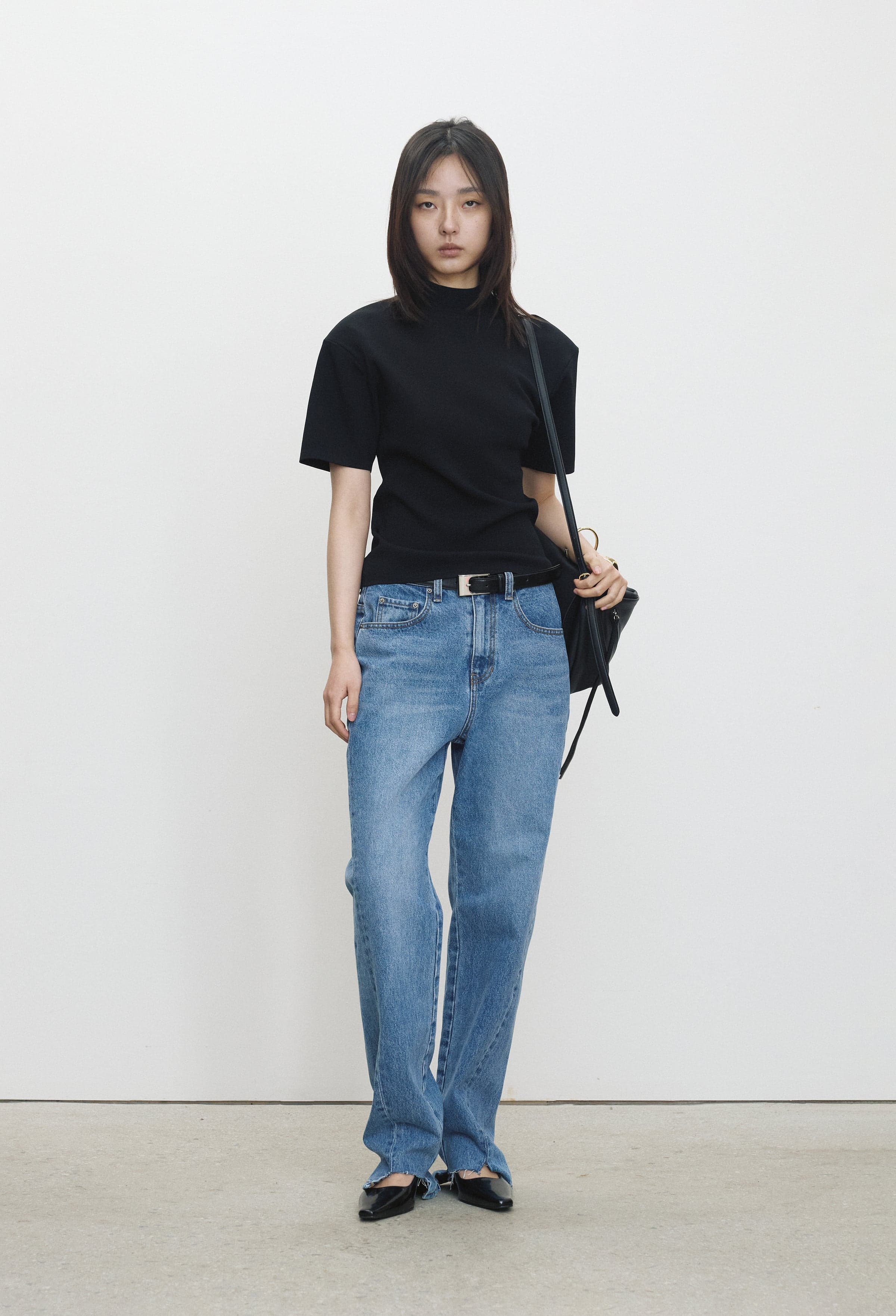 810 컷팅 데님 블루