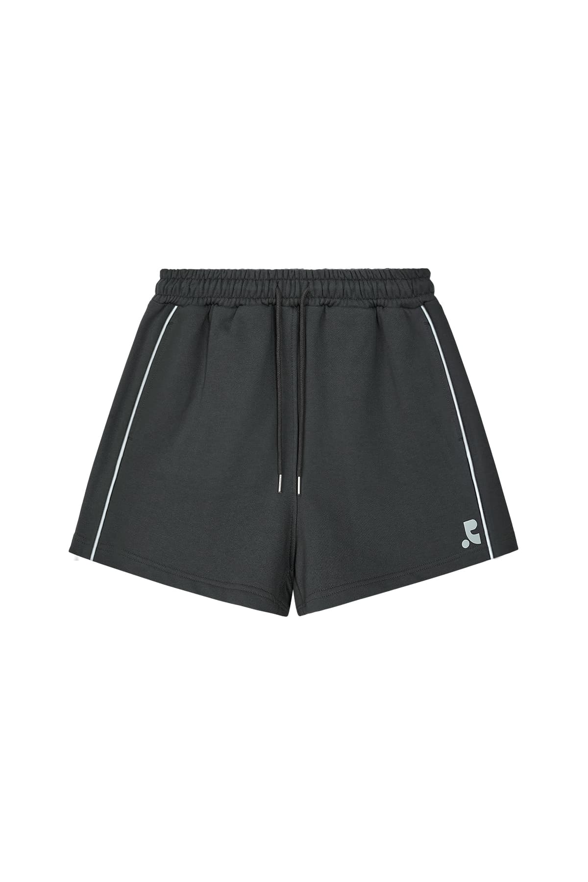 PIPING SWEAT SHORTS - CHARCOAL